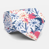 Romantisches Daisy-Blume-Muster Krawatte (Gerollt)