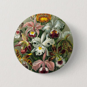 romantisches Date Blüten RSVP farbenfroh chic Button