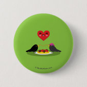 Romantisches Date mit Spaghetti Meatballs Button (Vorderseite)