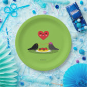 Romantisches Date mit Spaghetti Meatballs Pappteller (Party)