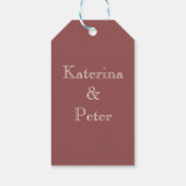 Romantisches Datum Geschenkanhänger (Rückseite)