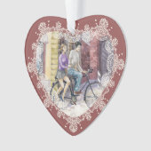 Romantisches Datum Ornament (Vorderseite)