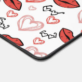 Romantisches Doodles-Muster Schreibtischunterlage (Ecke)