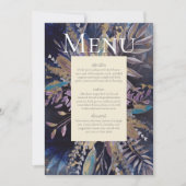 Romantisches Doppel-Menü Einladung (Vorderseite)