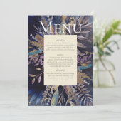 Romantisches Doppel-Menü Einladung (Stehend Vorderseite)