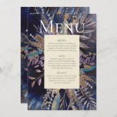 Romantisches Doppel-Menü Einladung (Vorne/Hinten)