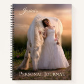 Romantisches Dream Horse Spirale Notebook Notizblock (Vorderseite)