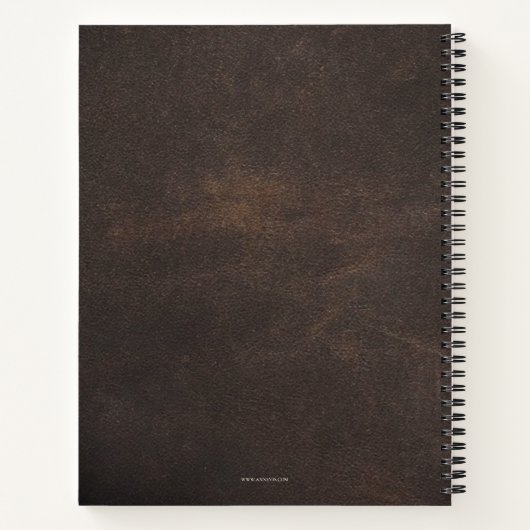 Romantisches Dream Horse Spirale Notebook Notizblock (Rückseite)