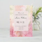 Romantisches Dreamy Blossom Brautparty Einladung (Stehend Vorderseite)