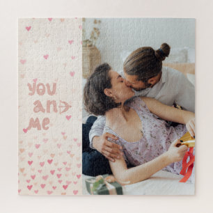 Romantisches Du und ich Valentinstag-Foto Puzzle