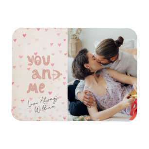 Romantisches Du und Ich Valentinstag Foto Urlaub Magnet