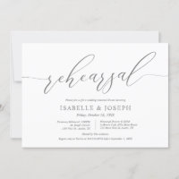 Romantisches Dunkelgrau, Hochzeit und Probe