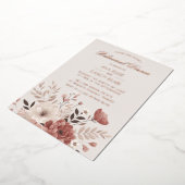 Romantisches Dusty Pink Probe Dinner Folieneinladung (Gedreht)