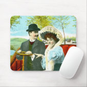 Romantisches Ehepaar in Vintager Szene Mousepad (Mit Mouse)