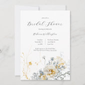 Romantisches elegantes Brautparty Wasserfarben Einladung (Vorderseite)