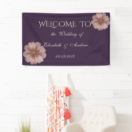 Romantisches elegantes Daisy Wedding Banner (Insitu)