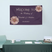 Romantisches elegantes Daisy Wedding Banner (Messeveranstaltung)
