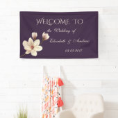 Romantisches elegantes Magnolia Wedding Banner (Insitu)