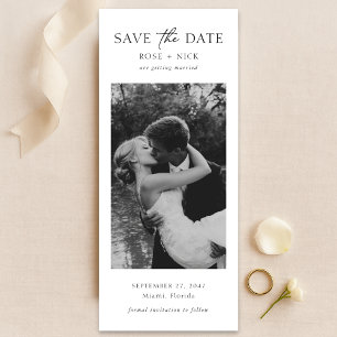 Romantisches Elegantes Modernes Minimales Lesezeic Save The Date
