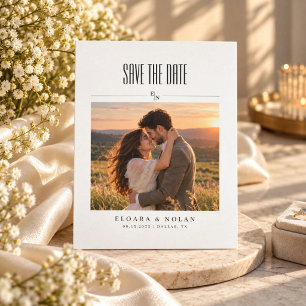 Romantisches Elegantes Sonnenuntergangs-Hochzeitsf Save The Date