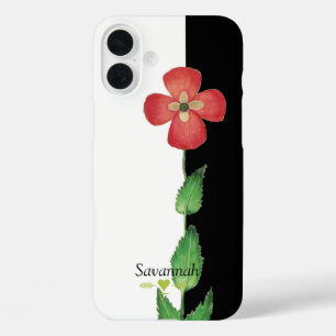 Romantisches Erbstück Antike Stiefmütterchen Schwa iPhone 16 Plus Hülle