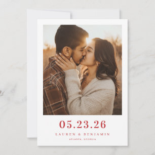Romantisches Erdige Zeitgenössische Fotografie Save The Date