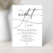 Romantisches Essen am Vorabend der Hochzeit Einladung