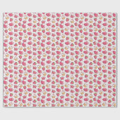 Romantisches Essmuster Geschenkpapier (Flach)