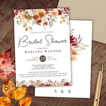 Romantisches Fall-Floral-Brautparty