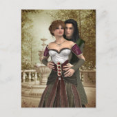 Romantisches Fantasy Couple Postkarte (Vorderseite)
