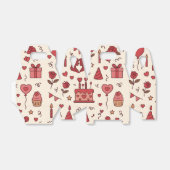 Romantisches Feier-Doodle-Muster Geschenkschachtel (Ungefaltet)