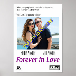 Romantisches Filmplakat, das von YOU angepasst wer Poster