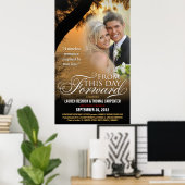 Romantisches Filmplakat für Hochzeitfotos Poster (Heimbüro)