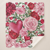 Romantisches Fleece Blanket Sherpadecke (Vorderseite)