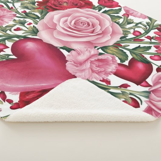 Romantisches Fleece Blanket Sherpadecke (3/4)