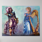 Romantisches Flirt-Poster Poster (Vorne)