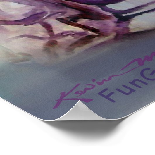 Romantisches Flirt-Poster Poster (Ecke)