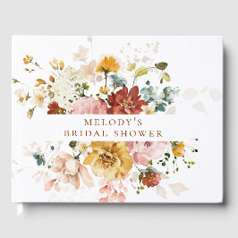 Romantisches Floral Guest Book Gästebuch