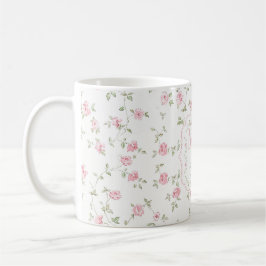 Romantisches florales Monogramm | Vintage Cottagec Kaffeetasse