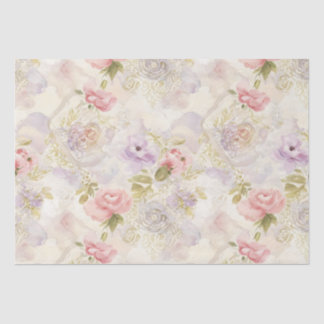 Romantisches Florales Wasserfarben-Geschenkpapier  Seidenpapier