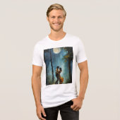"Romantisches Forest Dance T-Shirt - Die Magie der Tri-Blend Shirt (Vorderseite voll)