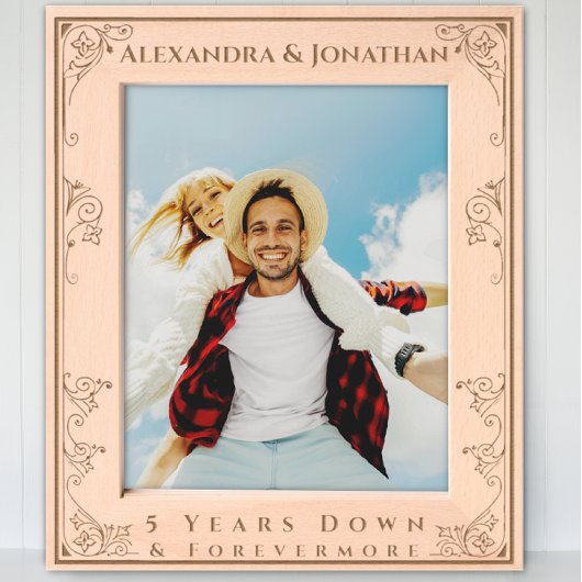 Romantisches Forevermore Hochzeitssemble Geätzte Rahmen