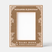 Romantisches Forevermore Neu verheiratetes Hochzei Geätzte Rahmen (Vorderseite)