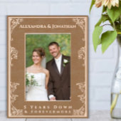 Romantisches Forevermore Neu verheiratetes Hochzei Geätzte Rahmen