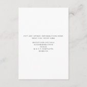 Romantisches Foto auf ein Minimum reduziert Detail Begleitkarte (Rückseite)