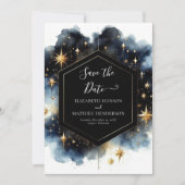 Romantisches Foto Celestial Wedding Save The Date (Vorderseite)