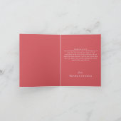 Romantisches Foto Dankeskarte (Innenseite)