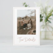 Romantisches Foto - die Details-Einschließungskart Begleitkarte (Stehend Vorderseite)