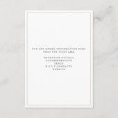 Romantisches Foto - die Details-Einschließungskart Begleitkarte (Rückseite)