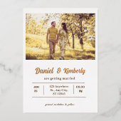 Romantisches Foto Estival Jazz Folieneinladung (Vorderseite)